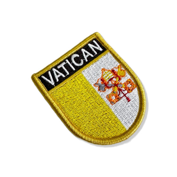 BP0060E-011 Bandeira Vaticano Patch Bordado 5,7x6,8cm - Imagem 7