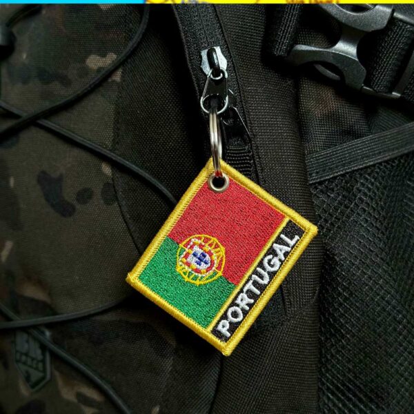 BP0071N-011 Bandeira Portugal Patch Bordado 5,7x4,8cm - Imagem 4
