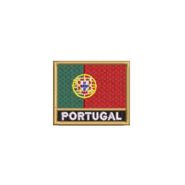 BP0071N-011 Bandeira Portugal Patch Bordado 5,7x4,8cm - Imagem 6