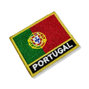 BP0071N-011 Bandeira Portugal Patch Bordado 5,7×4,8cm