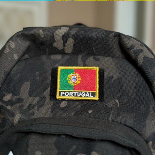 BP0071N-011 Bandeira Portugal Patch Bordado 5,7x4,8cm - Imagem 2