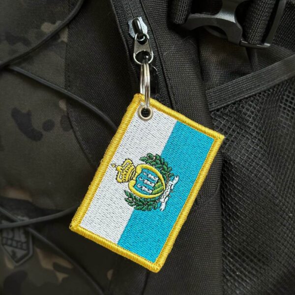 BP0091-001 Bandeira San Marino Patch Bordado 7,5x5 cm - Imagem 4