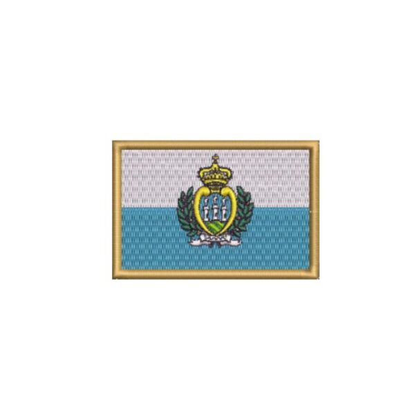 BP0091-001 Bandeira San Marino Patch Bordado 7,5x5 cm - Imagem 6