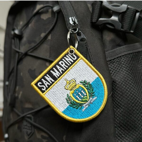 BP0091E-001 Bandeira San Marino Patch Bordado 6,8x8,0cm - Imagem 3
