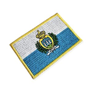 BP0091-001 Bandeira San Marino Patch Bordado 7,5×5 cm