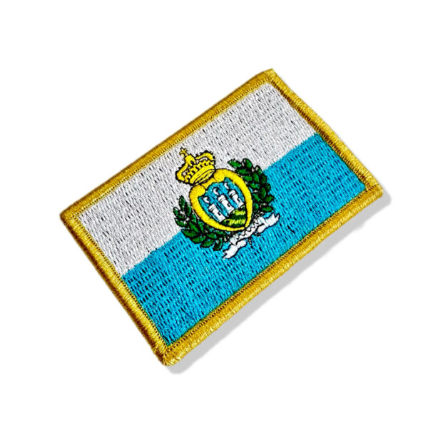 BP0091-001 Bandeira San Marino Patch Bordado 7,5x5 cm - Imagem 7