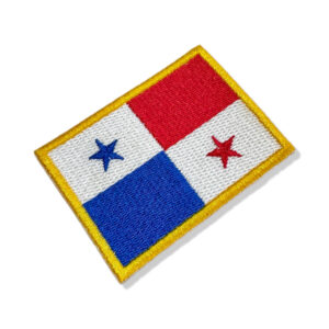 BP0102-001 Bandeira Panamá Patch Bordado 7,5×5,0cm