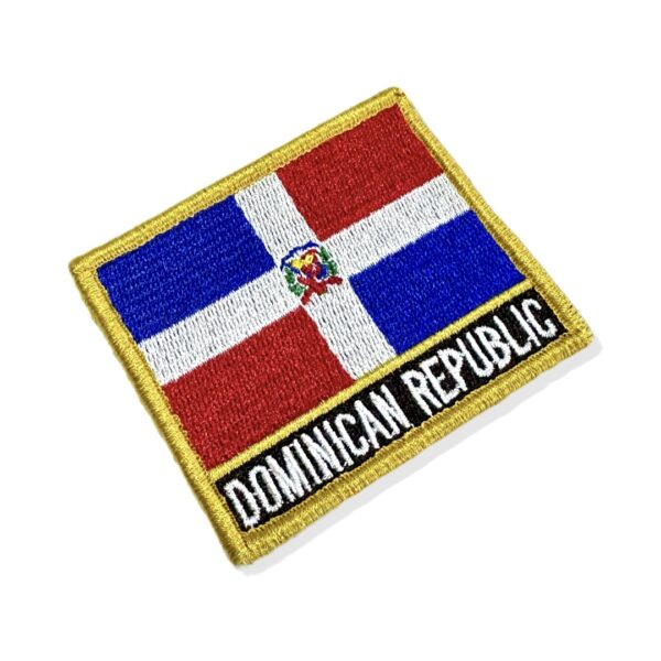 BP0145N-001 Bandeira Republica Dominicana Patch Bordado 7,5x6,3cm - Imagem 7