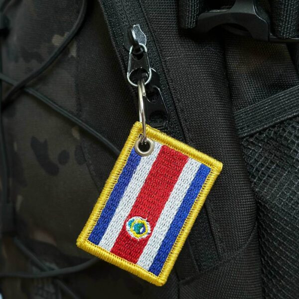 BP0201-011 Bandeira Costa Rica Patch Bordado 5,7x3,8cm - Imagem 4