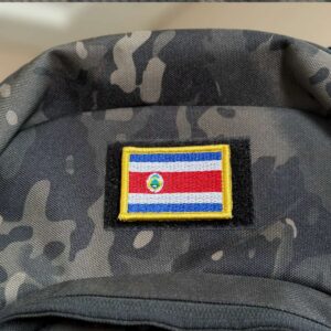 BP0201-011 Bandeira Costa Rica Patch Bordado 5,7×3,8cm