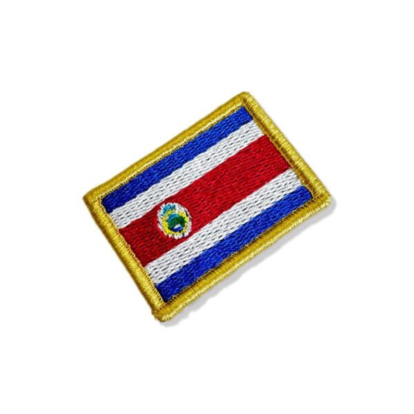 BP0201-011 Bandeira Costa Rica Patch Bordado 5,7x3,8cm - Imagem 7