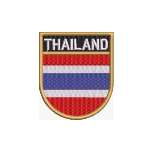 BP0206E-001 Bandeira Tailândia Patch Bordado 6,8x8,0cm - Imagem 6