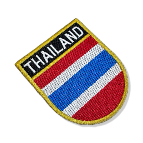 BP0206E-001 Bandeira Tailândia Patch Bordado 6,8x8,0cm