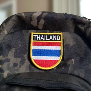 BP0206E-001 Bandeira Tailândia Patch Bordado 6,8×8,0cm