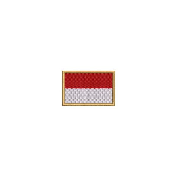 BP0419-011 Bandeira Indonésia Patch Bordado 5,7x3,8cm - Imagem 7