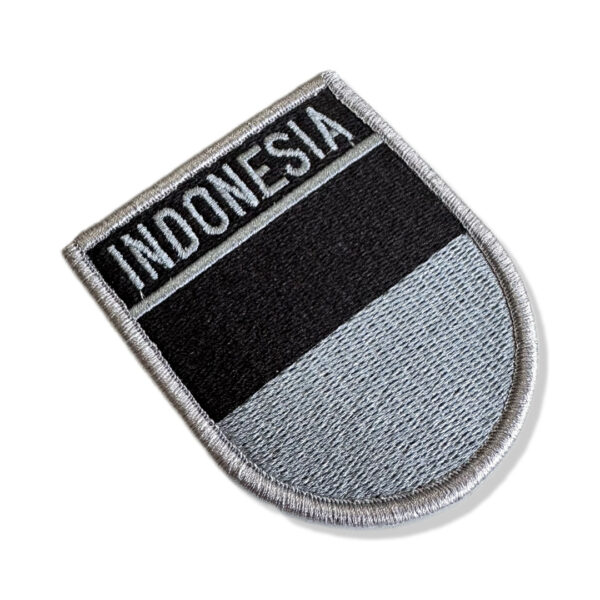 BP0419E-002 Bandeira Indonésia Patch Bordado 6,8x8,0cm - Imagem 3
