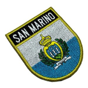 BP0091E-001 Bandeira San Marino Patch Bordado 6,8×8,0cm