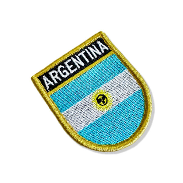 BP0032E-011 Bandeira Argentina Patch Bordado 5,7x6,8cm - Imagem 7