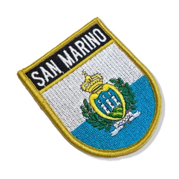 BP0091E-001 Bandeira San Marino Patch Bordado 6,8x8,0cm - Imagem 6