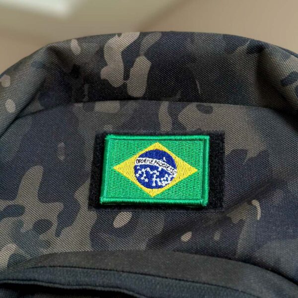 BP0403-015 Bandeira Brasil Patch Bordado 5,7x3,8cm - Imagem 2