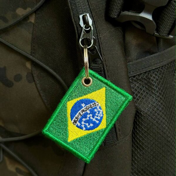 BP0403-015 Bandeira Brasil Patch Bordado 5,7x3,8cm - Imagem 3
