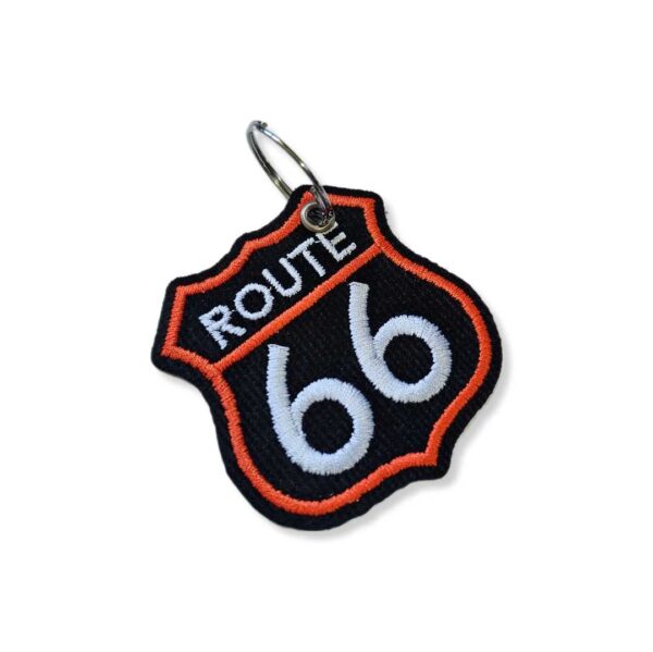 MOT222-017 Rota Route 66 Patch Bordado 6,6x6,7 cm - Imagem 2