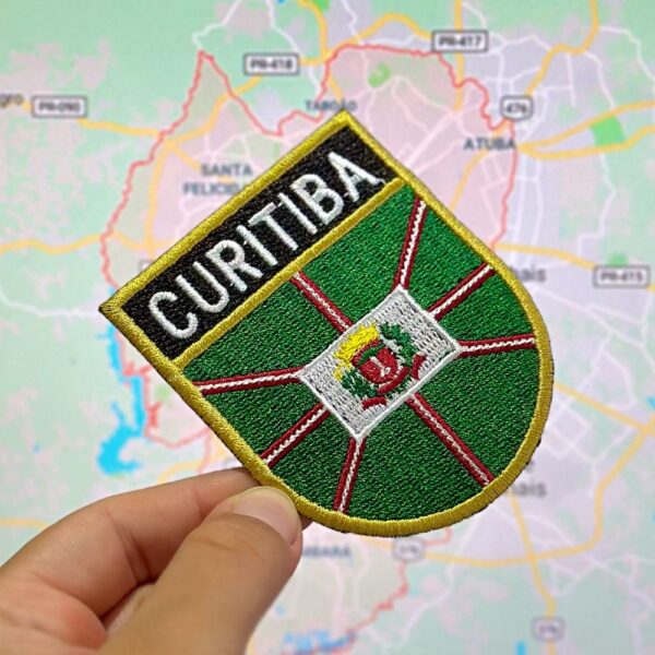 BC0001E-001 Bandeira Curitiba Patch Bordado 6,8x8,0cm - Imagem 3
