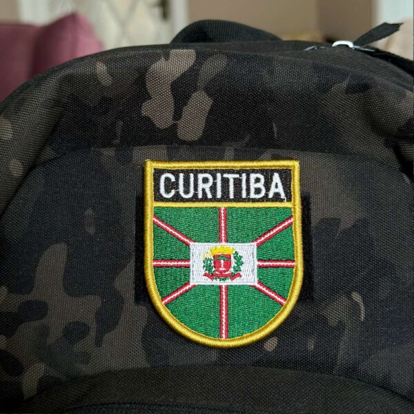 BC0001E-001 Bandeira Curitiba Patch Bordado 6,8x8,0cm - Imagem 4