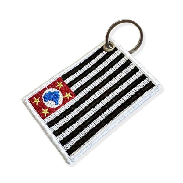 BE0045-006 Bandeira São Paulo Brasil Patch Bordado 7,5x5,0cm - Imagem 3