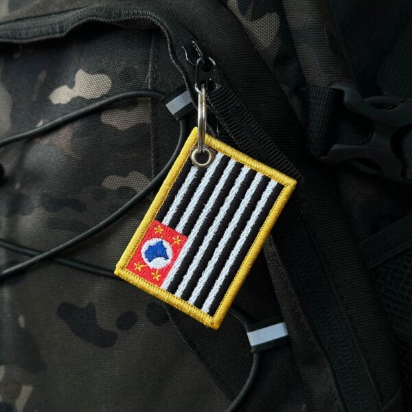 BE0045-011 Bandeira São Paulo Brasil Patch Bordado 5,7x3,8cm - Imagem 2