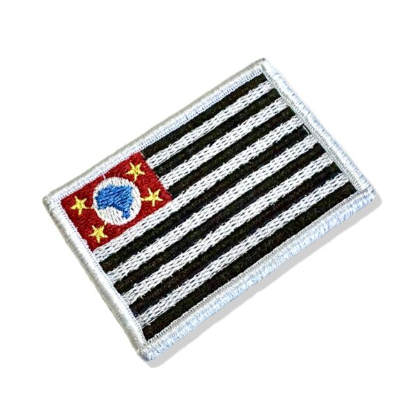 BE0045-006 Bandeira São Paulo Brasil Patch Bordado 7,5x5,0cm - Imagem 6