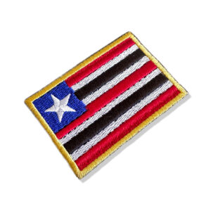 BE0416-001 Bandeira Maranhão Patch Bordado 7,5×5,0cm