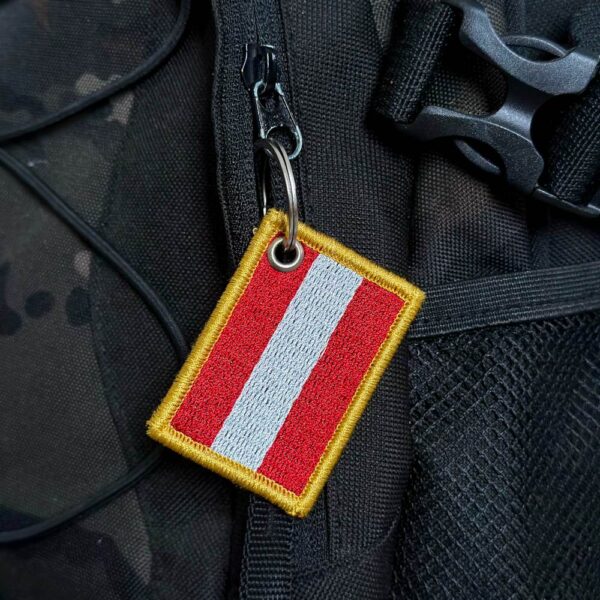 BP0003-011 Bandeira Austria Patch Bordado 3,8x2,5cm - Imagem 4