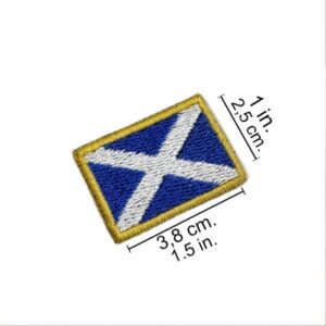 BP0004-031 Bandeira Escócia Patch Bordado 3,8×2,5cm