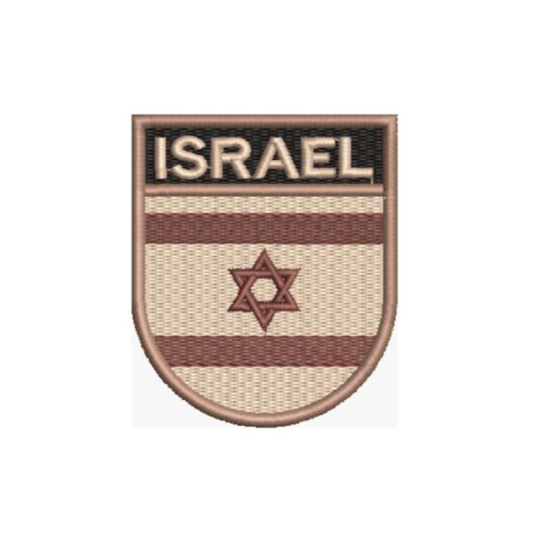 BP0009E-004 Bandeira Israel Patch Bordado 6,8x8,0cm - Imagem 7