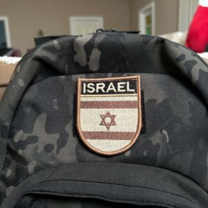 BP0009E-004 Bandeira Israel Patch Bordado 6,8×8,0cm