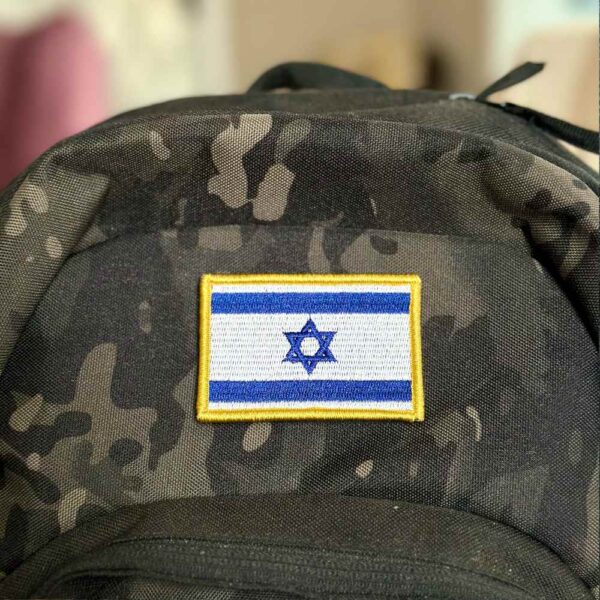 BP0009-001 Bandeira Israel Patch Bordado 7,5x5,0cm - Imagem 2