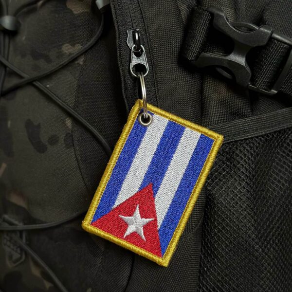 BP0010-001 Bandeira Cuba Patch Bordado 7,5x5,0cm - Imagem 4