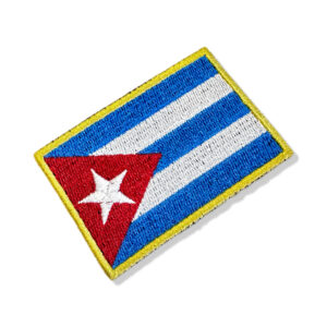 BP0010-001 Bandeira Cuba Patch Bordado 7,5×5,0cm