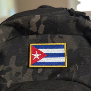 BP0010-001 Bandeira Cuba Patch Bordado 7,5×5,0cm