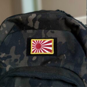 BP0016-011 Bandeira Japão Imperial Patch Bordado 5,7×3,8cm