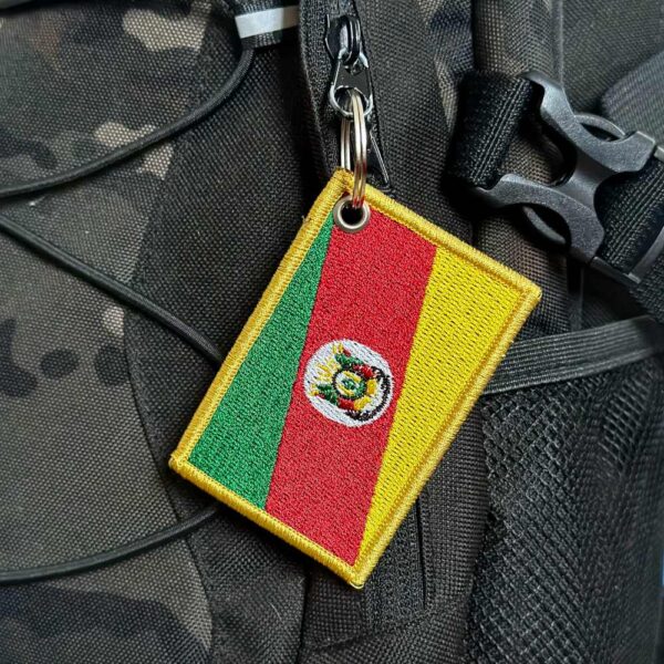 BE0019-001 Bandeira Rio Grande do Sul Patch Bordado 7,5x5,0cm - Imagem 4