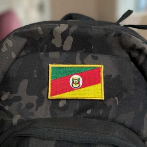 BE0019-001 Bandeira Rio Grande do Sul Patch Bordado 7,5×5,0cm