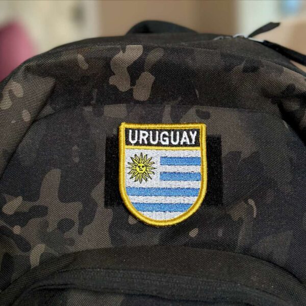 BP0023E-001 Bandeira UruguaI Patch Bordado 6,8x8,0cm - Imagem 3