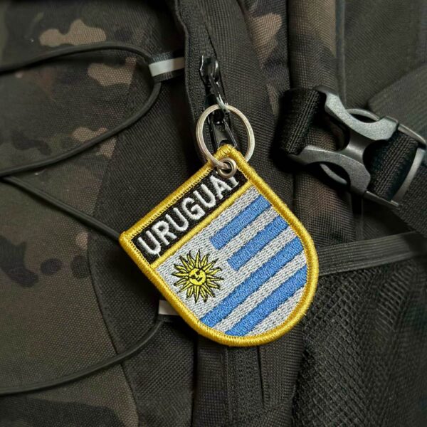 BP0023E-001 Bandeira UruguaI Patch Bordado 6,8x8,0cm - Imagem 2