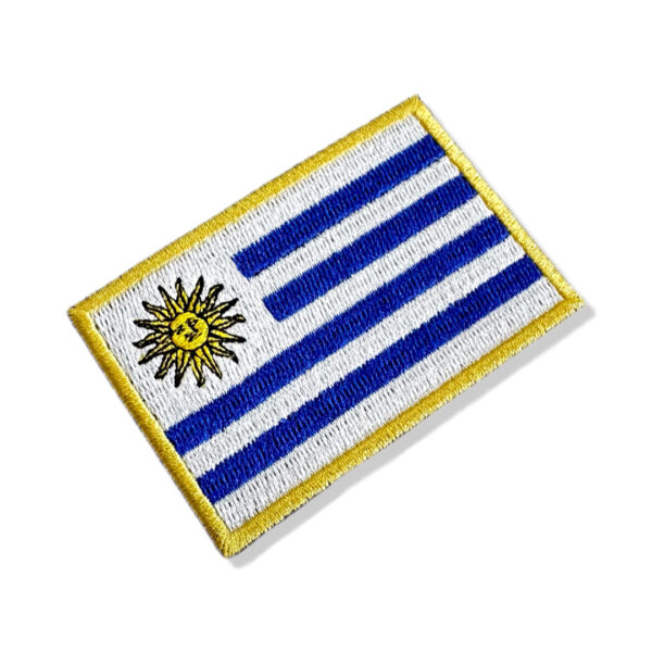 BP0023-001 Bandeira Uruguai Patch Bordado 7,5x5,0cm