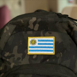 BP0023-001 Bandeira Uruguai Patch Bordado 7,5×5,0cm