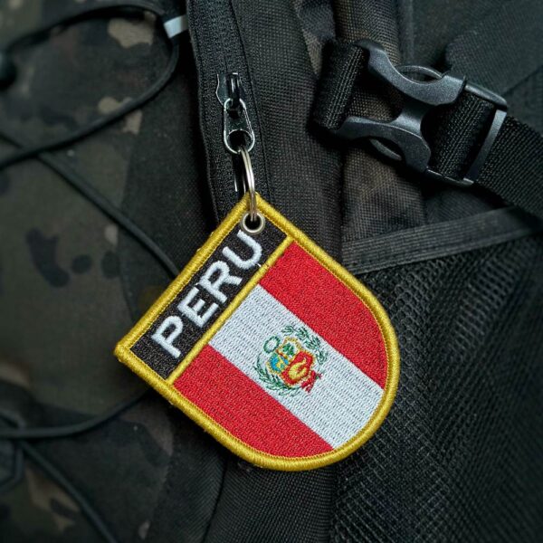 BP0028E-001 Bandeira Peru Patch Bordado 6,8x8,0cm - Imagem 4