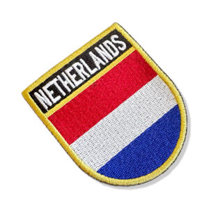 BP0033E-001 Bandeira Países Baixos Patch Bordado 6,8×8,0cm
