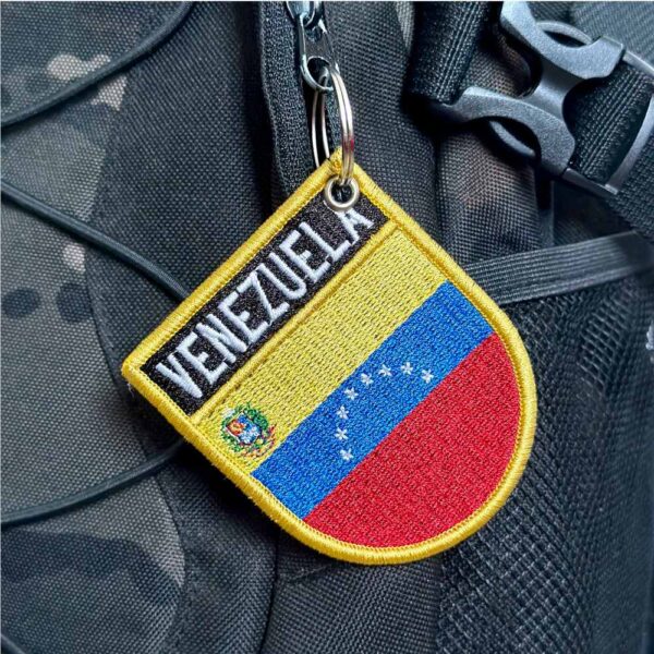 BP0046E-001 Bandeira Venezuela Patch Bordado 6,8x8,0cm - Imagem 3